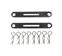 Rc Car Upgrade Parts For Tamiya For TT02 XV01 XV02 1/10 RC Remote Control For Model Car Carbon Fiber Front Rear Body Mount Post Upgrade Parts Accessories