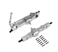 RC Car Upgrade Parts For WPL 1/16 C14 C24 B14 B24 B16 B36 For Henglong 1/16 For Feiyu For JJRC Metal Front And Rear Bridge Total Remote Control Car Upgrade Parts(Silver)