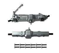 RC Car Upgrade Parts For WPL 1/16 C14 C24 B14 B24 B16 B36 For Henglong 1/16 For Feiyu For JJRC Metal Front And Rear Bridge Total RC Car Upgrade Modified Parts(Grey)