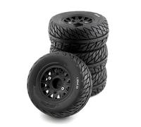 Rc Car Wheel Rim Tire For HSP For Sonic 94102 For RACING For Tamiya TT02 4pcs RC Model Car Rubber Tires Wheel For 1/8 1/10 Scale(Black,A)