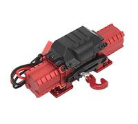 RC Car Winch Professional Aluminium Alloy High Simulation Dual Motor Winch for RC Cars and Off-Road Enthusiasts (Red)