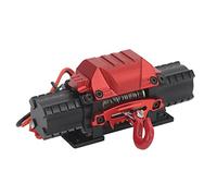 RC Car Winch Professional Aluminium Alloy High Simulation Dual Motor Winch for RC Cars and Off-Road Enthusiasts (Black)