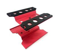 RC Car Work Stand Aluminium Repair Workstation with Rubber Pad - Chassis Protect, Can Rotate Freely Repair Workstation, for 1/8 1/10 Model Vehicle Repair Platform (Red)