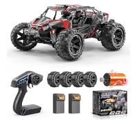 RC Cars 1/14 Brushless RC Car for Adults&Boys, Full Roll-Cage Frame, 4WD Fast Max 42mph, Remote Control RC Trucks for Adults with Two 2S LiPo Batteries and Two Sets of Tires, Compatible with 3S LiPo