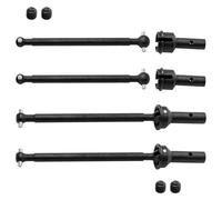 RC Cars Accessories For Arrma 1/7 For Limitless For Infraction 6S For BLX 1/8 For Typhon For 1Set Steel Metal Front Rear Drive Shaft CVD Parts(Black)