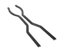 RC Cars Accessories For SCX10 90046 90047 RC Crawler 2PCS Metal Black Girder Side Frame For Chassis 110g 415mm 16.34in 1 Pair