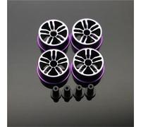 RC Cars Models Parts For Tamiya For Mini 4WD Middle Diameter20.5mm Lightweight Wheels Self-made Parts Colored Wheel W/Aluminum Disc(PURPLE)