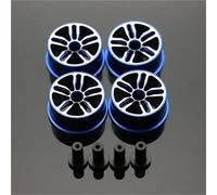 RC Cars Models Parts For Tamiya For Mini 4WD Middle Diameter20.5mm Lightweight Wheels Self-made Parts Colored Wheel W/Aluminum Disc(Blue2)