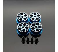 RC Cars Models Parts For Tamiya For MINI 4WD Middle Diameter20.5mm Lightweight Wheels Self-made Parts Colored Wheel W/Aluminum Disc(Blue)