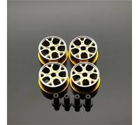 RC Cars Models Parts For Tamiya For MINI 4WD Middle Diameter20.5mm Lightweight Wheels Self-made Parts Colored Wheel W/Aluminum Disc(Yellow)