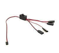 RC Cars Spare Parts For JR For Futaba 1 To 3 Y Wire Drag 2 4 Switch Servo Extension Cable Light Control Power RC Model Car Parts(1to4)