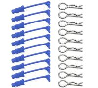 RC Cars Toys For Arrma 1/7 1/8 10Pcs Upgrade Body Clip Retainer Shell Post Column Mount Clips Parts Bent Springy R Pins RC Car Accessories(Blue)