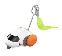 RC Cat Toy - Smart Cat Toy | Cat Toy Car | ABS Automatic Cat Toy | 300mAh Interactive Cat Toys for Indoor Cats | 5V 1A Automatic Mobile Car Toy | USB Rechargeable Moving Cat Toy For Pets