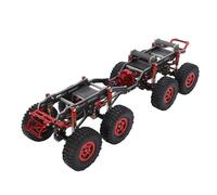 RC Chassis Frame, Carbons Fibers Low Center Gravity Chassis Upgrade Replacement Kit for Axial SCX24 RC Crawler Car Parts (RED)