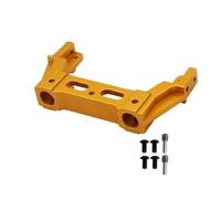 RC Chassis Frame For AXIAL For SCX10 II 90046 90047 1/10 Aluminum Alloy Front Rear Rail Bumper Mounts Stand RC Crawler Metal Upgrade Parts(Golden Rear)