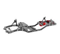 RC Chassis Frame For Axial For SCX10 II For Rock 1/10 Off Road Truck RC Crawler Carbon Fiber Girder 4MM CNC Metal Car For Chassis Frame Body Kit Parts(Gray)