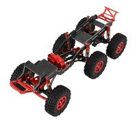RC Chassis Frame For Axial For SCX24 6×6 1/24 Carbon Fiber For Chassis Trail Girder Side Car Frame With Metal Axles Gearbox Wheel Rims RC Upgrade Part