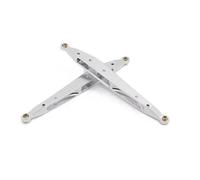 RC Chassis Frame For Axial RBX10 For Ryft 1/10 2Pcs Metal Rear Trailing Arm For Swing Linkage Link Rod Pull Rod RC Crawler Upgrade Parts(Silver)