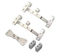 RC Chassis Frame For MN For MN98 D90 D91 D99 For MN99S 4WD RC Car Metal For Chassis Frame Portal Axle 2 Speed Gearbox Shock Absorber Tie Rod Set Drive Shaft(Rod Mount Set SI)