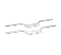RC Chassis Frame For MN99S For MN98 1/12 2pcs Metal For Chassis Frame Side Girder RC For Racing Car Upgrade Accessories(Silver)