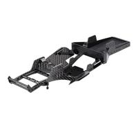 RC Chassis Frame For SCX10 AR44 AR45 For Capra For TRX4 1/10 Carbon For LCG For Chassis Kit With Injection Molded Rear Trunk Dual Servo Mount