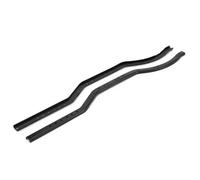 RC Chassis Frame For SCX10 II 90046 90047 2PCS Metal Black Girder Side Frame For Chassis RC Crawler Car Upgrade Accessories