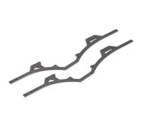 RC Chassis Frame For SCX10 II For Capra For Vanquish F10 1/10 RC For Rock Crawler Axle Carbon For LCG For Chassis Builder's Kit With Ultralight Portal Transmission(Carbon Rails)