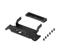 RC Chassis Frame For TRX4 G500 For TRX6 G63 6X6 For 1:10 RC Upgrade Parts RC Car Metal Front Rear Bumper Crawler Vehicle Frame For Chassis Kit(Front Bumper F28BK)