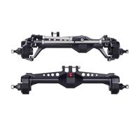 RC Chassis Frame For Vanquish VS4-10 For Phoenix F10 For LCG For Chassis For 1/10 RC Crawler DIY Upgrade Parts Front And Rear Aluminum Portal Axle Complete Set(Black Set)