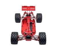 RC Chassis Frame For WLtoys 124016 124017 124018 124019 124007 Metal Frame Suitable RC Car Metal Upgrade OP Accessories Parts Kit(Red)