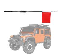 RC Climbing Flag, Model Antenna Crawler Car AntennaFlag L29cm Simulation Signal Line with Flag for RC Climbing Car (red)