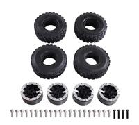 Rc Components For MN 1/12 For MN82 LC79 For MN78 D90 D91 D96 99S For WPL 1/16 Full For Range For Feiyu For JJRC RC Parts Six Wheel Drive Clip Tire Hub Tires(Black)