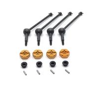 Rc Components For WLtoys 144001 144002 124016 124017 124018 124019 RC Car Metal Accessories Upgrade Parts Before And After The Coupling CVD(Yellow)