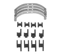 Rc Components For WPL B4 24 1/16 For Leaf For Spring RC Suspension Alluminum Alloy Bar Car Upgrade Accessories Parts Replacement Repair(Black)