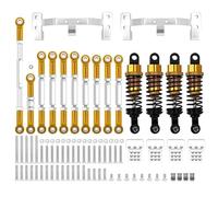 Rc Components For WPL C14 C24 1/16 Metal For Chassis Link Rod Pull Rod Mount Holder Shock Absorber Steering Rod Set RC Car Upgrades Parts Accessories