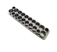 RC Components Parts 20 Holes Aluminum Alloy Tool Tray/Socket Suit Hexagon Holder Remote Control For Toys RC Cars Boat Airplane