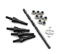 RC Components Parts For Arrma 1/8 For Kraton For Typhon For Talion For Notorious 1/7 For Infraction 6S 4pcs Steel Metal Shock Standoff Shock Stand RC Car(Black)