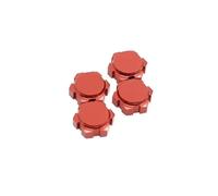 RC Components Parts For Arrma 6S For Felony Fireteam For LimitLess For Mojave For Kraton For Notorious 1/7 1/8 4Pcs Aluminum 17mm Wheel Hex Nuts RC Car(B RED)