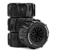 RC Components Parts For Arrma For Granite For Grom 1/18 For Small Big-Foot Sand Digging Snow Beach Tires RC Upgrade And Replacement Parts(Black)