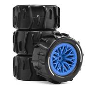 RC Components Parts For Arrma For Granite For Grom 1/18 For Small Big-Foot Sand Digging Snow Beach Tires RC Upgrade And Replacement Parts(Blue)