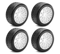 RC Components Parts For Arrma For Infraction For Felony For Limitless 1/7 4pcs 102×44mm RC Tires 17mm Hex High Grip Upgrade Car Parts(WHITE)