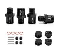 RC Components Parts For Arrma For Kraton For Typhon For Outcast 1/8 4 Pcs 6S Metal 17mm Extended Wheel Hex Hub Adapter +10/13mm Black Blue Red For Silver
