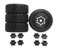 RC Components Parts For Arrma For Mojave For Traxxas For UDR For Yikong DF7 For FS 1/7 1/8 For Desert Short Course Truck Tire With Wheel Hex For Buggy RC(Black)