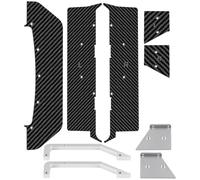 RC Components Parts For Arrma For Vendetta 3S 1/8 Carbon Fiber Speed Kit RC Car Upgrade Parts Accessories Repair Modified Replacement(Silver)