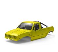 RC Components Parts For Axial For SCX24 C10 For Bronco For Wrangler Base Camp 1/24 133mm/5.20in For Pickup Hard Body Shell With Bed Rack RC Crawler Upgrade(Yellow)