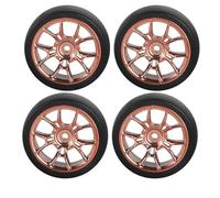 RC Components Parts For Ldrc AE86 A86 LD1801 LD1802 LD1803 LD1804 A01 A02 1/18 4pcs 31mm RC Hard Drift Tire Wheel Hard Tyre RC Car Upgrade Parts(Brown D)