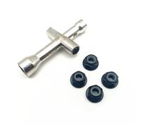 RC Components Parts For M4 For HSP 80132 For Model Car Wheel Tool Rc For Toys Accessory 4/5/5.5/7mm Cross Wrench Sleeve With Nut Spanner(Sleeve with M4 nut)