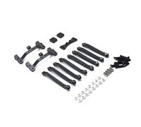 RC Components Parts For MN D90 D91 D96 For MN98 99S 1/12 Metal Modified Connecting Rod Connecting Rod Bracket Remote Control Crawler Vehicle Upgrade Accessories(Black)