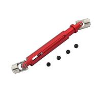 RC Components Parts For Tamiya CC01 D90 1/10 RC For Rock Crawler 1 Pcs Aluminum Drive Shaft Joint CVD Parts 103-150mm Replacement Accessories(Red)