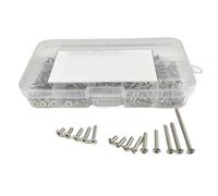 RC Components Parts For Tamiya For BBX BB01 1/10 M3 Hexagon Socket Screw Flat Round Head Screws Set Stainless Steel RC Car Parts